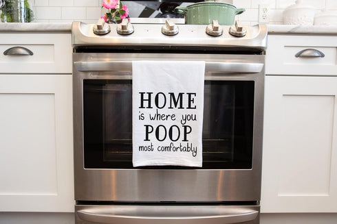 Handmade Funny Bathroom Towel - 100% Cotton Funny Flour Sack Hand Towel for Bath - 28x28 Inch Perfect for Hostess Housewarming Christmas Mother’s ...