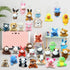 32Pcs Mini Plush Animals Toy Set Assortment Bulk Stuffed Keychain Party Favors for Kids Small Animals Decorations Toys Easter Carnival Prizes Chri...