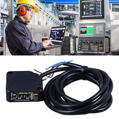 Photoelectric Switch - Photoelectric Beam Sensor Dusk to Dawn Sensor, High Accuracy Diffuse Reflection Infrared Proximity Switch...