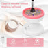 Reiyu Makeup Brush Cleaner Machine, Electric Makeup Brush Cleaner, Automatic Spinning Make Up Brush Cleaner Fit for All Size Makeup Brush?White?...