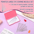 FOUSNOW 40 Pcs Large Eye Sewing Needles with Magnetic Storage Box, 6 Sizes Hand Sewing Needles, Stainless Steel Sharp Darning Needles, Thread for ...