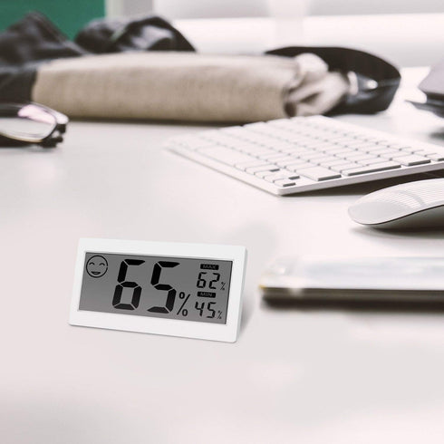 Digital Thermometer Indoor Hygrometer Room Temperature Monitor Humidity Gauge with Big Screen Stand Wall Hanging Magnet Greenhouse House Kitchen C...