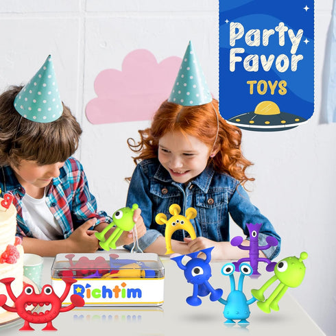 Suction Toys Kids Bath Toys: 24 Pcs Kids Sensory Suction Toys No Hole Bath Toys, Great Suction Fidget Toys Windows Travel Airplane Suction Cup Toy...