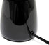Simple Designs LT1134-BLK 10.04" Tall Traditional Ceramic Thimble Base Bedside Table Desk Lamp w Matching Fabric Shade for Home Decor, Nightstand,...