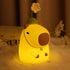 Attivolife Capybara Night Light for Kids, Cute Animal Soft Silicone LED Lamp with Dimmable and Timer, Portable Rechargeable Bedroom Bedside Table ...