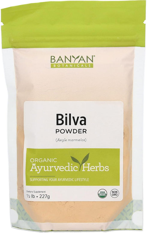 Banyan Botanicals Bilva Powder - Certified Organic, 1/2 Pound - Aegle marmelos - Supports Proper Function of The Bowels and Promotes Healthy Stool...