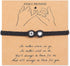 Initial Bracelets for Women Pinky Promise Bracelet Best Friend Bracelet Letter A-Z Bracelets Heart Charm Braided Bracelets Friendship Gifts for Fr...