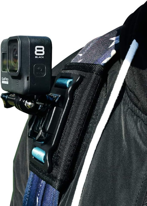 SUREWO Backpack Shoulder Strap Mount with Adjustable Shoulder Pad Compatible with GoPro Hero 12/11/10/9/8/7/6/5/4,DJI Osmo Action 4/3,AKASO/Crosst...