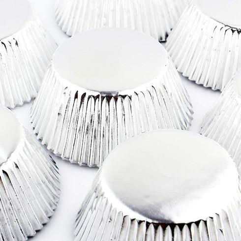 Eoonfirst Silver Foil Cupcake Case Liners Baking Muffin Paper Cups 198 Pcs...
