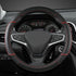 GIANT PANDA Steering Wheel Cover for Chevy Silverado - Car Steering Wheel Cover for Chevrolet Colorado Tahoe -Black+Red Trim...