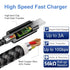 Vortex PD10GB3A-2-2-BLACK Type-C Data Cable 3A fast charging USB3.2 universal Mobile phone Tablet Nylon braid USB charging cable (2 pcs pack)(BLAC...