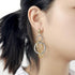 UNY Dangle Earring Designer Brand Inspired Jewelry Multi Hoops Twisted Cable Wire 2 Tone Christmas Gift...