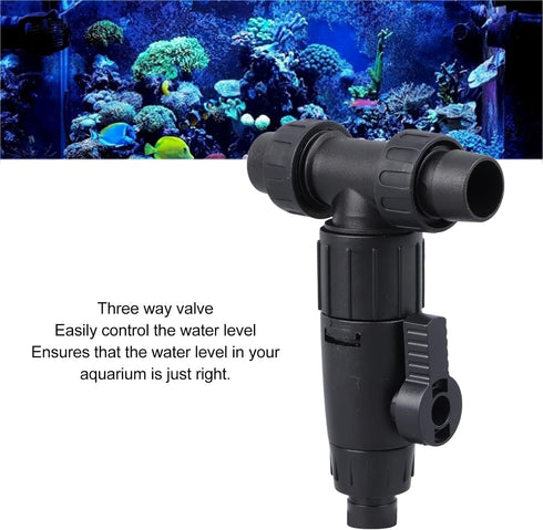 HEEPDD 3 Way Aquarium Valve, Adjustable T Hose Connector Water Flow Control Compatible with 16/22 Hose for Easy Water Changes...