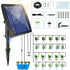 Solar Drip Irrigation Kit Accessories, 32.8FT Solar Powered Auto Easy DIY Irrigation System Expansion Kit with Anti-Siphoning Device for Balcony P...