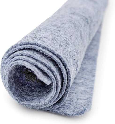 Smokey Marble Heathered Gray - Wool Felt Oversized Sheet - 20% Wool Blend - 1 12x18 inch Sheet...