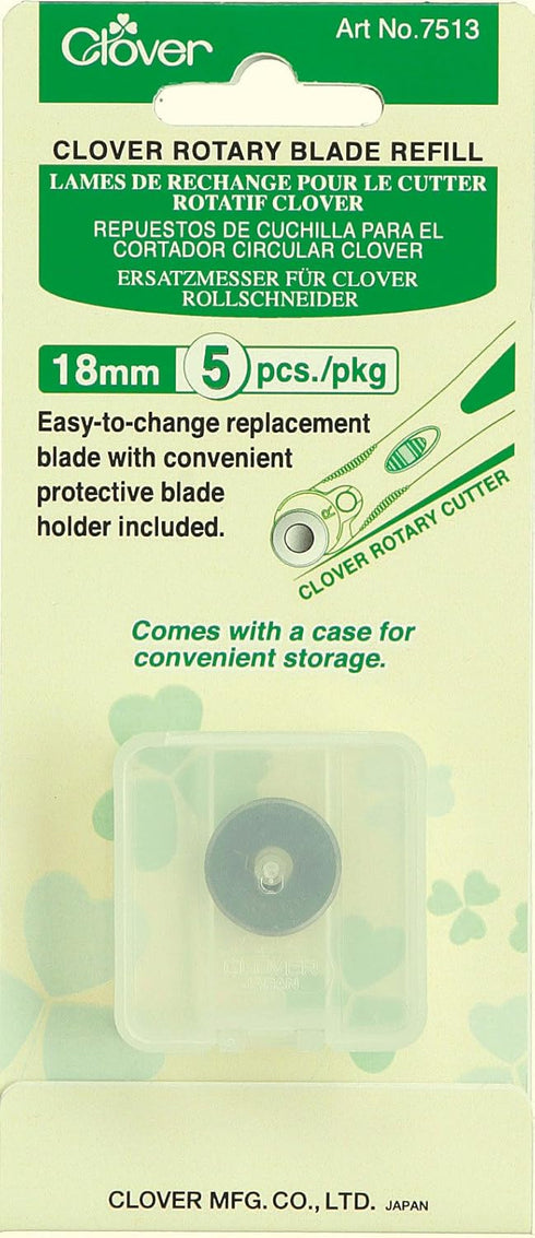 Clover Rotary Blade Refill 18mm 5/Pkg...