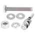 Bolt Dropper Nuts and Bolts Set - Stainless Steel Hex Head - Set of 10 - Set includes Bolt, Nut, 2 Flat Washers, & Spring Washer - Corrosion-Resis...