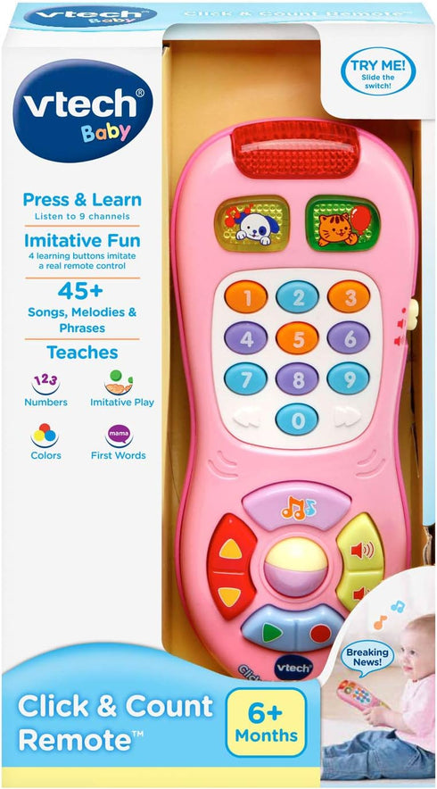 VTech Click and Count Remote, Pink Small...