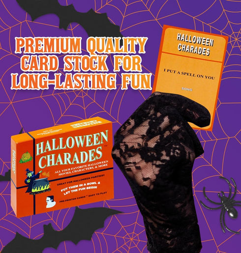 Anton Publications Halloween Charades The Ultimate Halloween Party Game for Adults, Friends, and Family - Spooky Fun with Halloween Movie Characte...