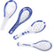 VanEnjoy Set of 4 Chinese/Japanese Ceramic Soup Spoons, Tradition Blue and White Ceramic Spoon Suitable for Soup...
