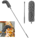 Gutter Cleaning Brush Roofing Tool with Telescopic Extendable Telescopic Pole 8.6ft Guard Cleaner Tool Easy Remove Leaves and Debris from The Grou...