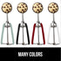 GORILLA GRIP Stainless Steel Cookie Scoop for Baking, 2 TBSP, Multipurpose Melon Baller, Meatball Spring Scoops, Perfect Portion Sizes, Easy Food ...
