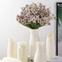 Artificial Outdoor Flowers,8 Bundles UV Resistant Fake Flowers,Artificial Violet Flowers Plastic Faux Flowers Greenery Plants for Outdoor Garden P...