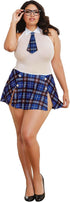 Dreamgirl Women's Sexy Fashion Lingerie, Plus Size Schoolgirl-Themed Dress and Glasses...