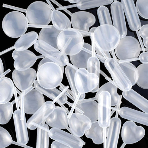 60 Pieces Cupcake Pipettes Plastic Pipettes Squeeze for Strawberries Chocolate 4ml Plastic Transfer Pipettes Liquid Pipettes Dropper Disposable Cu...