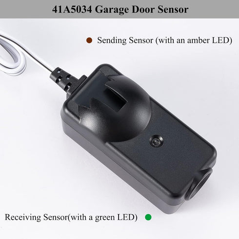 41A5034 Garage Safety Sensor Kit Compatible with Liftmaster Sears Chamberlain Craftsman, Garage Door Openers Parts Replacement(1997-current), 2 Ga...