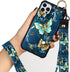 KANGHAR Compatible with iPhone 13 PRO MAX Case Blue Butterfly Shell Wrist Strap Lanyard Cover for iPhone 13 PRO MAX 6.7 INCH 2021 5G...