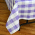Havercamp Purple and White Plaid Table Cover | 54" x 108" | Classic Plaid Collection | Great for Picnic, Barbecue, Cookout, Lumberjack Theme, Play...