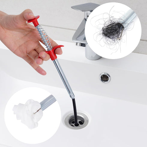 61 Inch Flexible Grabber Claw Pick Up Reacher Tool With 4 Claws Bendable Sink Snake Hair Drain Clog Remove Tool Pickup Reaching Tool for Litter Pi...