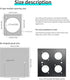 D Type Panel Mount Adapter Coupler USB Type C 3.1 Female to Female Panel Fixed Pass Through Module Extension Converter Data Transmission for Audio...