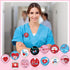 SEPGLITTER Nurse Button Pins, 54Pcs Nurse Graduation Party Favors Badge Brooch Lapel Pins for Nursing Week Birthday Nursing Graduation Party Decor...
