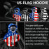 Car Gear Shift Knob Hoodie, American US Flag Mini Sweater Gear Lever Cover, Cute Funny Vehicle Protector Decoration Accessories, Universal for Mos...
