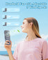Portable Fan Rechargeable,Handheld Fan 4000mAh Battery Operated Fan with Digital Display,Hand Fans for Women Foldable Mini Pocket Fan,Foldaway Han...