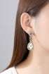 mecresh Flower Teardrop Austrian Champagne Crystal Jewelry Sets for Women or Wedding (1 Set Earring,1PCS Bracelet)...