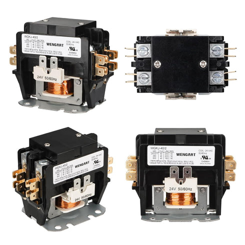 Air Conditioner Contactor,24VAC Provide Stable and Reliable Control for Your Air Conditioning System,Strong Compatibility (2P_40A)...