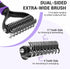 MIU COLOR Pet Grooming Brush, 2 Sided Undercoat Rake for Dogs & Cats, Professional Deshedding Brush and Dematting Tool, Effective Removing Knots, ...