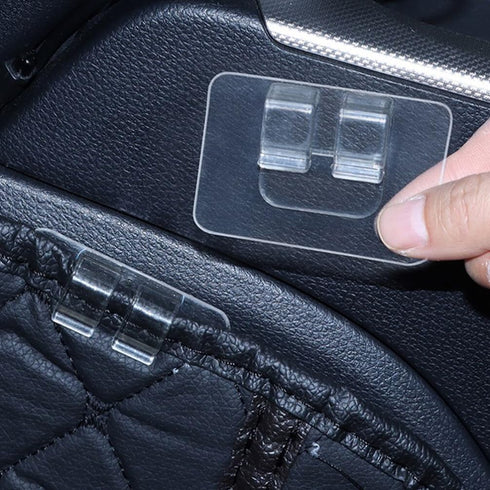 30Pcs Multipurpose Car Mat Fixing Buckles, Universal Car Floor Mat PVC Self-Adhesive Car Foot Pad Fixed Sticker, Antiskid Pad Fastener Curtain Bra...