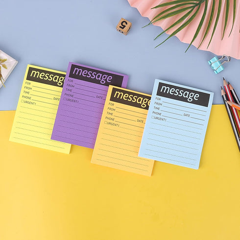 8 Colors While You Were Out One-Sided Note Pads,Sticky Note Pads,Message Pads for Work Call,Home Office School Supplies...
