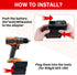 URUN Adapter Converter for Milwaukee 18V Battery to for Ridgid AEG 18v Cordless Tools, Also for Dewalt 20V Li-ion Max XR Battery Converter to Ridg...