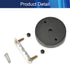 Bettomshin 1Pcs Ceiling Light Canopy Kit, 3.1in Iron Retro Chandelier Canopy Kit, Modern Canopy Kit Light Fixture Cover Plate with Hardware for Ha...