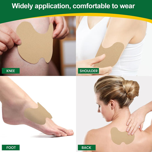 MQ 24 Count Knee Patches, Heat Patches for Knee, Knee Relief Patches, Warming Herbal Patches Long-Lasting Relief for for Knee, Back, Neck, Shoulde...