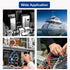 Tnisesm 200Pcs U Shape Copper Ring Terminals,Open Barrel Crimp Terminals with Heat shrinkable tube, Butt Connector for Electricity Automotive...