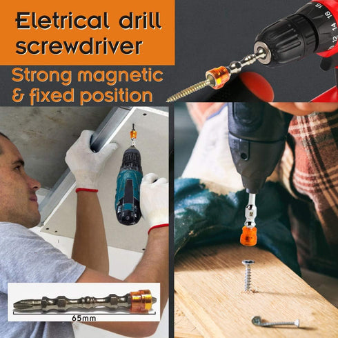 Home DIY tools Universal Socket Wrench Auto Adjustable Size(7-19mm) with Strong Magnetic Screw Driver and Bendable Extension Cable for Corner Driv...