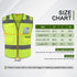 TCCFCCT Safety Vest for Men 5 Pockets Reflective Vest for Men Women, Durable High Visibility Vest, Construction Vest with Horizontal Strip for Wal...