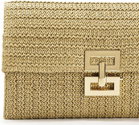 Avilego Straw Handbags for Women Straw Clutch Summer Bag Beach Bag Casual Straw Purses 2024...