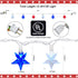 4th of July Star String Lights, 13.6Ft LED Red White Blue Memorial Day Decoration Star Light with 35 Patriotic Star Lights for Independence Day Th...